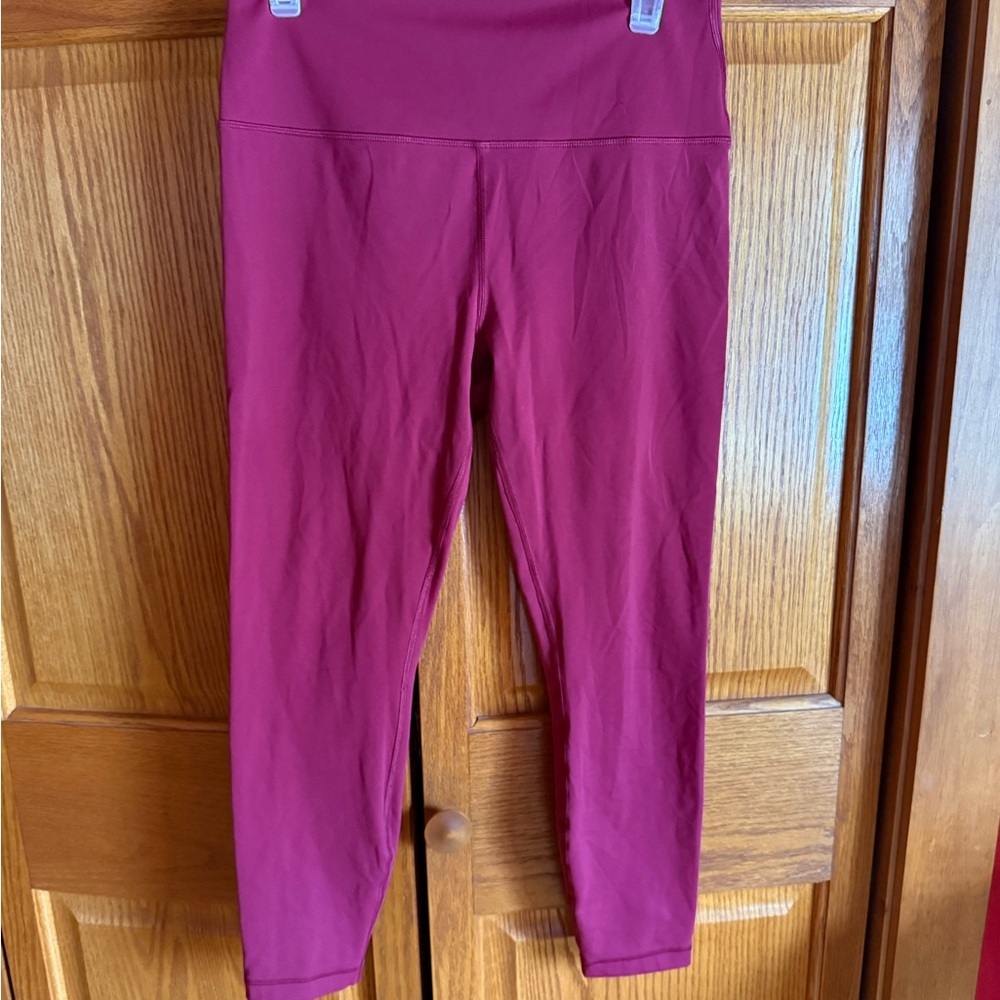 High-Waisted Red  Leggings